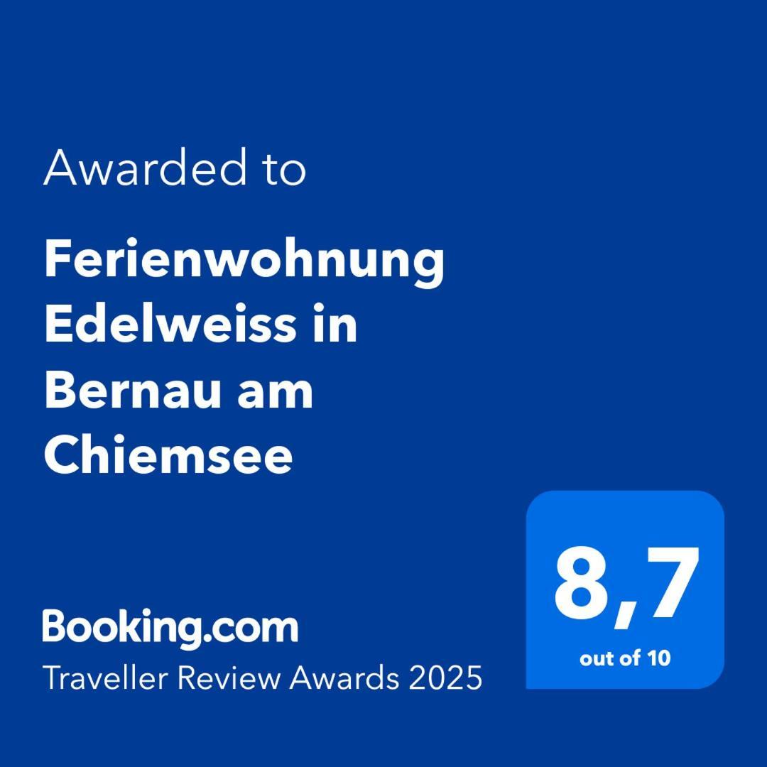 Ferienwohnung Edelweiss In Bernau Am Chiemsee Zewnętrze zdjęcie
